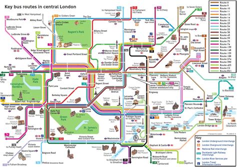 london map tube attraction | Mapa de autobuses, Mapa del metro de ...