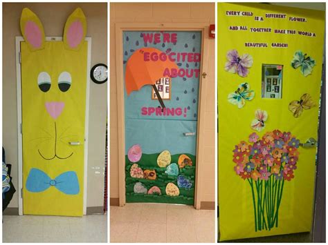 Spring Door Decor 🌼🐰 Door Decorations Spring Door Crafts