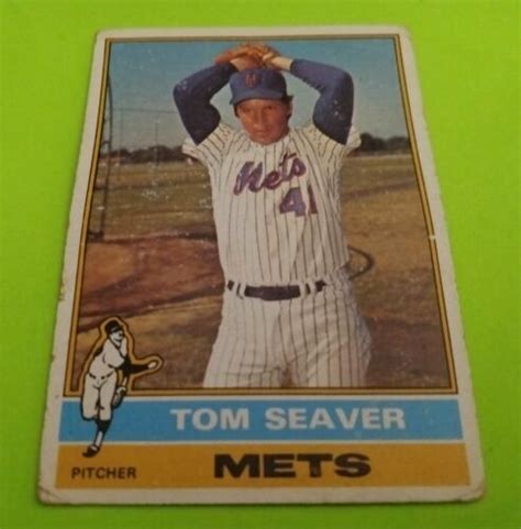 1976 Tom Seaver Topps MLB Baseball Card 600 New York Mets VG HOF EBay