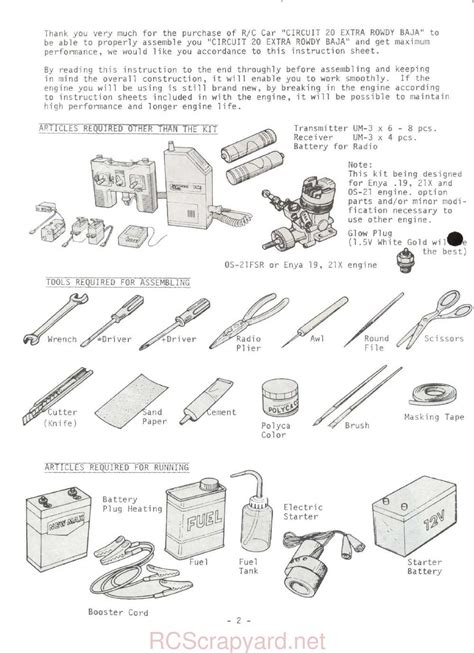 Kyosho Circuit Extra Rowdy Baja Manual Rcscrapyard