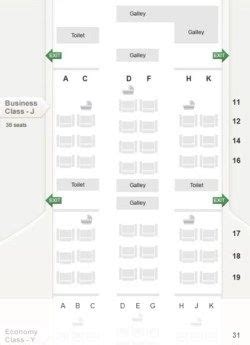 Seat Map And Seating Chart Singapore Airlines Boeing Version