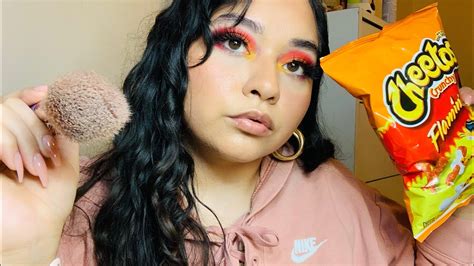 Asmr Roleplay Hot Cheeto Girl Does Your Makeup In Class💅🏼 Gum Chewing