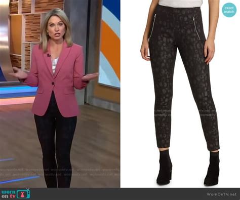 Wornontv Amys Pink Blazer And Leopard Pants On Good Morning America Amy Robach Clothes And