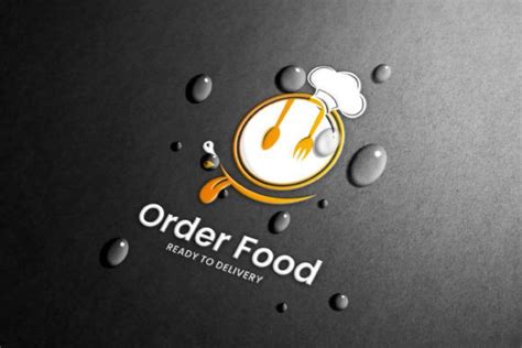 Order Food Logo Design With Mockup Graphic By Danier Bawanoori