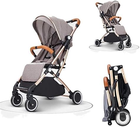 Lightweight Stroller Compact Travel Buggy One Hand Foldable 5 Point