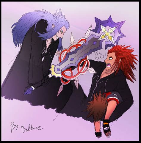 Saix Vs Axel Kingdom Hearts Fanart Kingdom Hearts Art Kingdom Hearts
