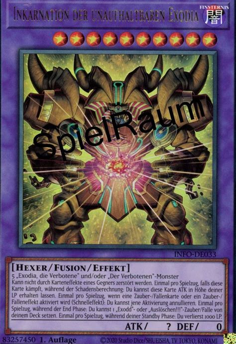 The Unstoppable Exodia Incarnate Yu Gi Oh Einzelkarte Kaufen SpielRaum