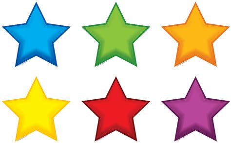 Colorful Stars Mini Accents - Transparent 5 5 Stars Clipart - Full Size ...