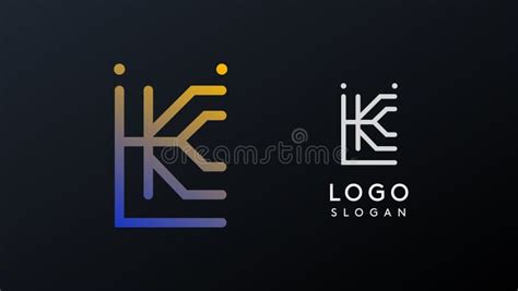 Stylized Letter K, Tech-inspired Typography Logo, Unique Extraterrestrial Civilization Symbol ...