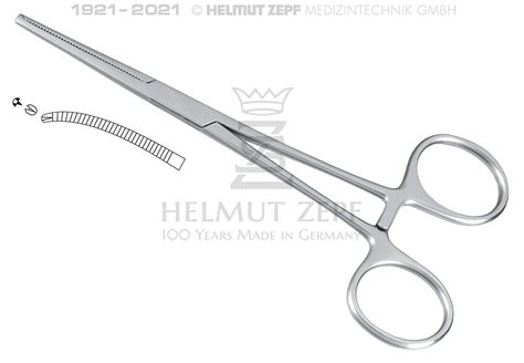 HEMOSTATIC FORCEPS KOCHER CURVED 5 1 4Inch 1 X 2 TEETH 23 105 14