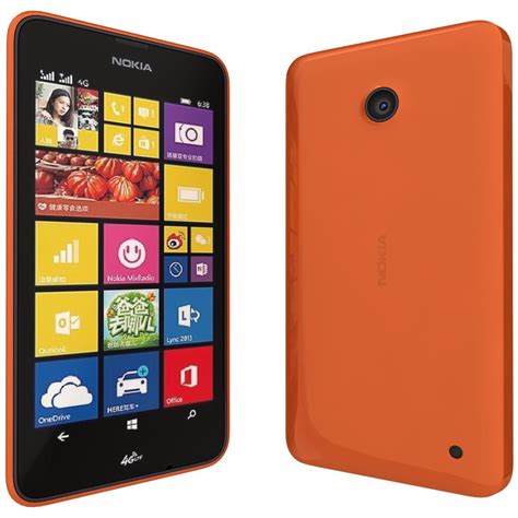 Nokia Lumia 638 Naranja Modelo 3D 39 Max Wrl 3dm Obj Lxo Ma