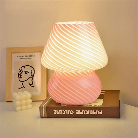 Mloqi Mushroom Lamp Aesthetic Room Decor Desk Decor Small Table Lamp