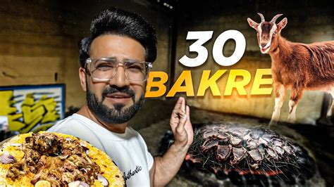 Arab Village Food Making Of 30 Goats In Tandoor Traditional Arab Food