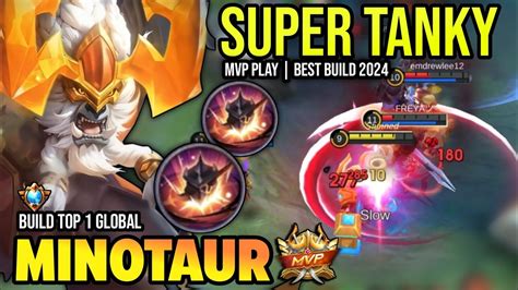 MINOTAUR BEST BUILD 2024 BUILD TOP GLOBAL MINOTAUR GAMEPLAY MOBILE