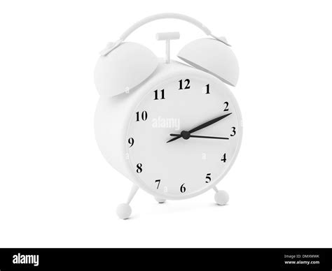 High Resolution Image 3d Rendered Illustration Alarm Clock Isolated