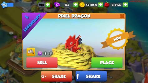 Dragon Mania Legends Got The Legendary Pixel Dragon Youtube