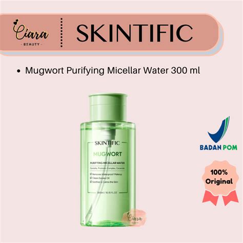 Jual SKINTIFIC Mugwort Purifying Micellar Water 300 Ml Shopee Indonesia