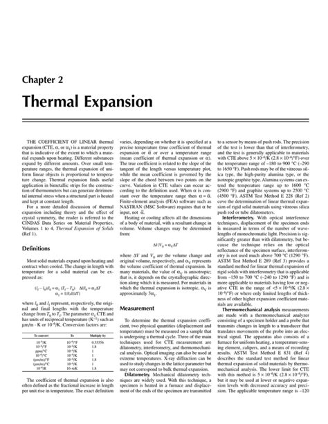 Thermal Expansion