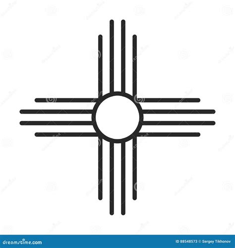 Native American Sun Symbol Icon Royalty-Free Stock Photo | CartoonDealer.com #88548573