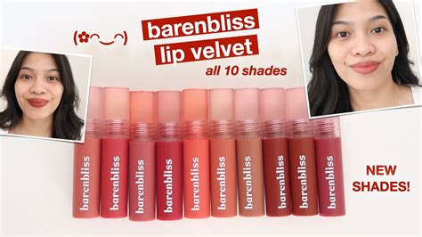 Barenbliss Lip Velvet Review Swatches All Shades Lip Serum Ratu