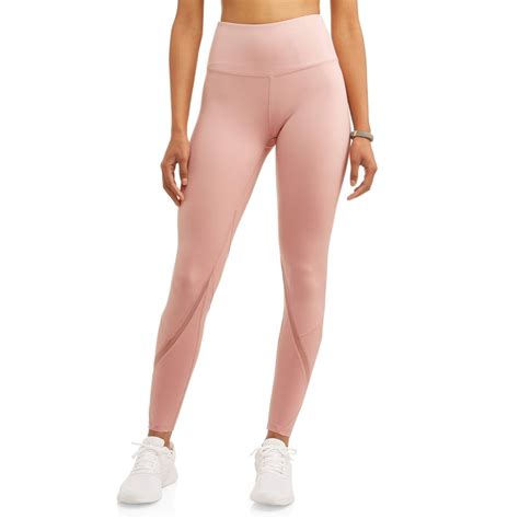 Danskin Womens Premium Active High Rise Performance Legging With Mesh