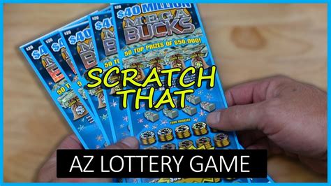 20X5 40 Million Mega Bucks AZ Lottery Scratcher Game YouTube