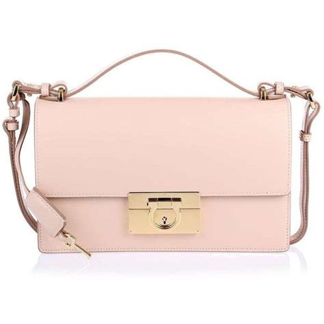 Salvatore Ferragamo Aileen Nude Leather Shoulder Bag