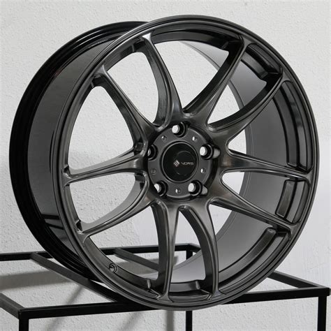 One 17x8 Vors Tr4 5x1143 35 Hyper Black Wheel Rim 731 Wheels