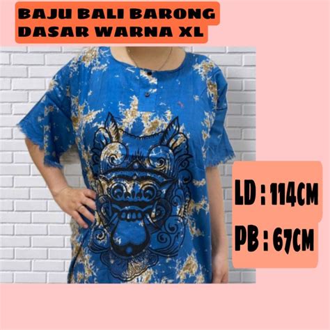 Jual Baju Bali Barong Dasar Warna Xl Baju Bali Barong Acak Pria