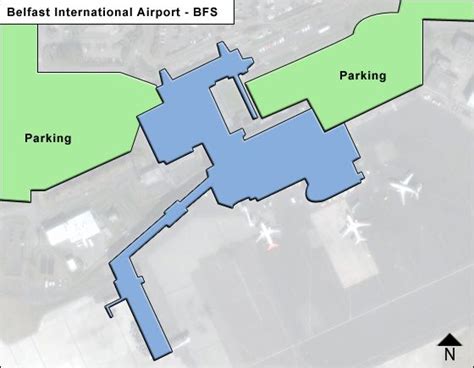 Belfast International Airport Map