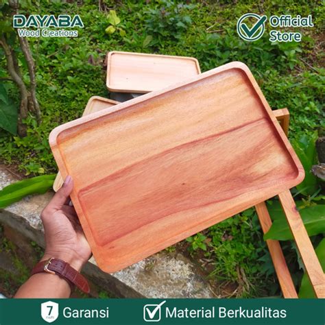 Jual Nampan Kayu Baki Kayu Utuh X Cm Solid Wooden Tray Mahoni