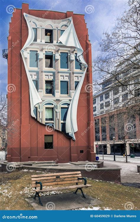 The Flatiron Mural On The Side Of Gooderham Building Or The Flatiron ...