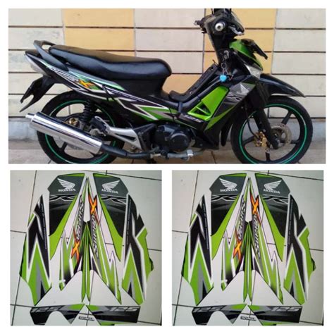 Jual Stiker Sticker Striping Lis Les Polet Body Motor Supra X 125 2012