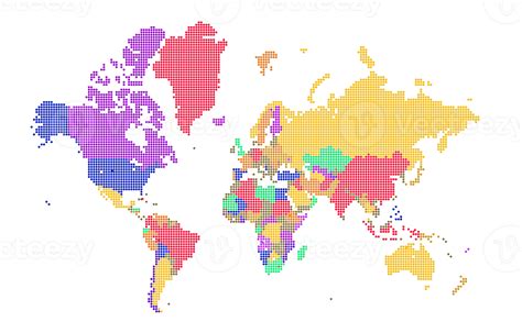 Vector Transparente Png Y Svg De Continentes Geometricos Del Mapa