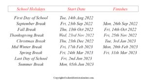 Granite County School District Proposed Calendar 2022-2023 School District Calendars