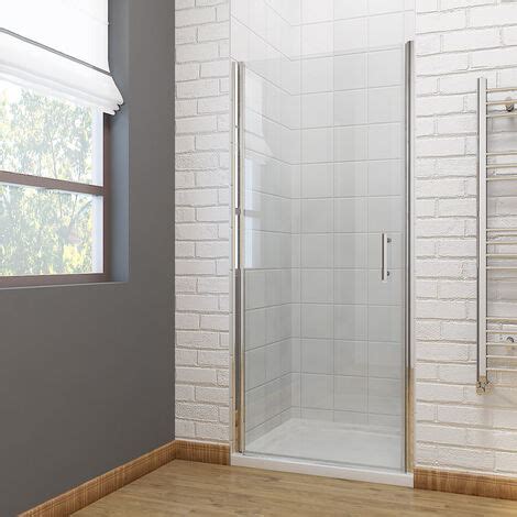 Elegant Mm Frameless Pivot Shower Door Enclosure Mm Safety Glass