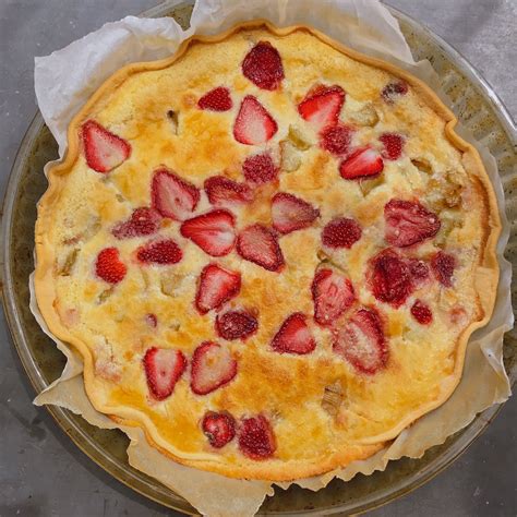 716 Recettes Tarte aux fraises et à la rhubarbe 716lavie