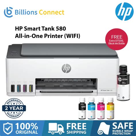 HP Smart Tank 580 All In One Printer Print Scan Copy Wireless Lazada