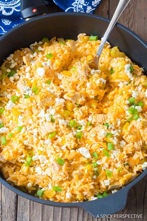 Buffalo Chicken and Rice Skillet - A Spicy Perspective