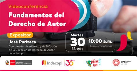 Conferencia Online Gratis Fundamentos Del Derecho De Autor Del INDECOPI