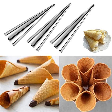 Conical Cream Horn Molds Non Stick Cream Horn Molds Stainless Steel