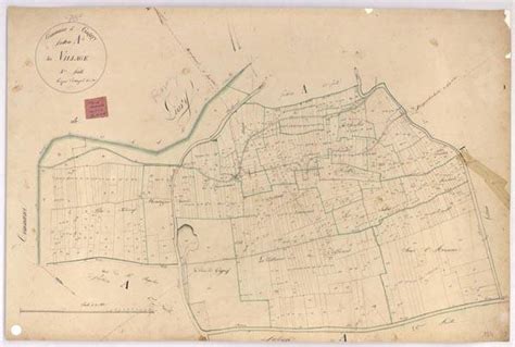 Cadastre napoléonien Gagny Section A dite du Village 4e feuille