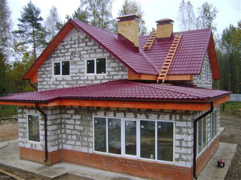 Пристройка к дому из газосиликатных блоков под ключ - фото