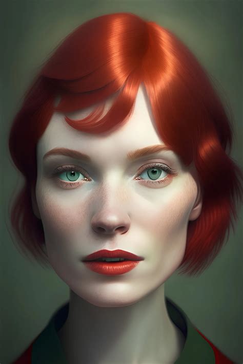 A Woman With Short Red Hair Gallery