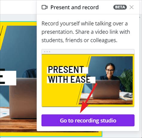 How To Create A Talking Presentation In Canva Using Present And Record