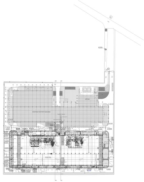 Factory Building With Workshops And Offices Area Detailed Floor Plan Dwg Autocad Drawing Cadbull