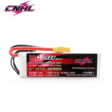 Pcs Cnhl S V Lipo Battery Mah C With Xt Plug For Drone