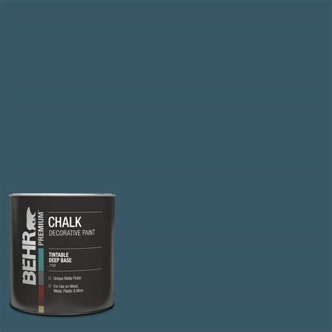 BEHR PREMIUM 1 Qt S460 7 Deep Breath Interior Chalk Decorative Paint