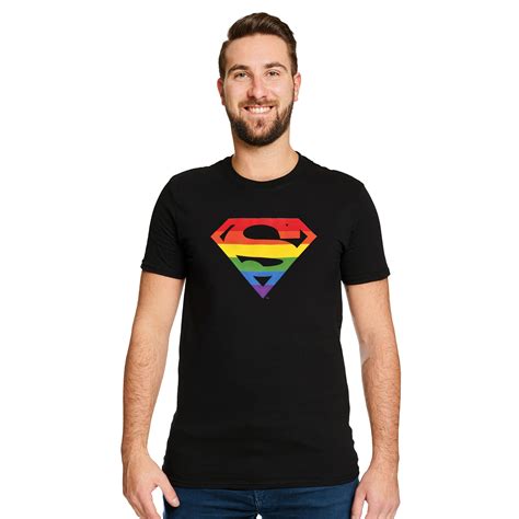 Superman - Pride Logo T-Shirt black | Elbenwald