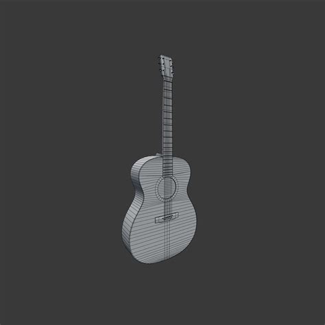 Acoustic Guitars 3d Model 10 3ds Dae Fbx Obj Stl Free3d